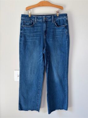 Chico’s High Rise Straight Leg Medium Wash Jeans Capsule Wardrobe Closet Basics